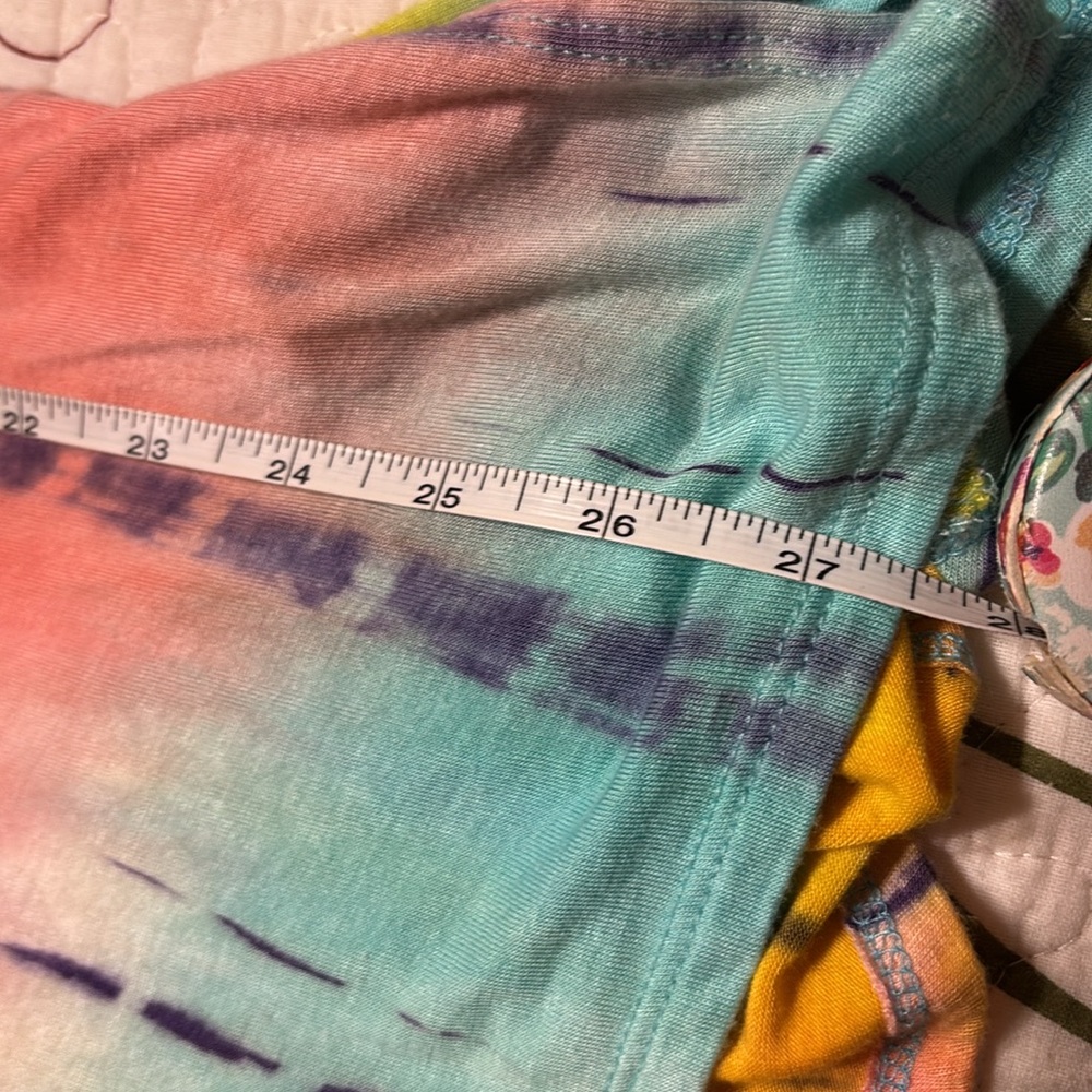 Yee Multicolored Asymmetrical 3/4 Sleeve Tunic Top - Picture 6 of 6